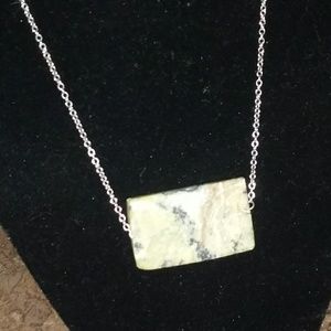 925 necklace with rock